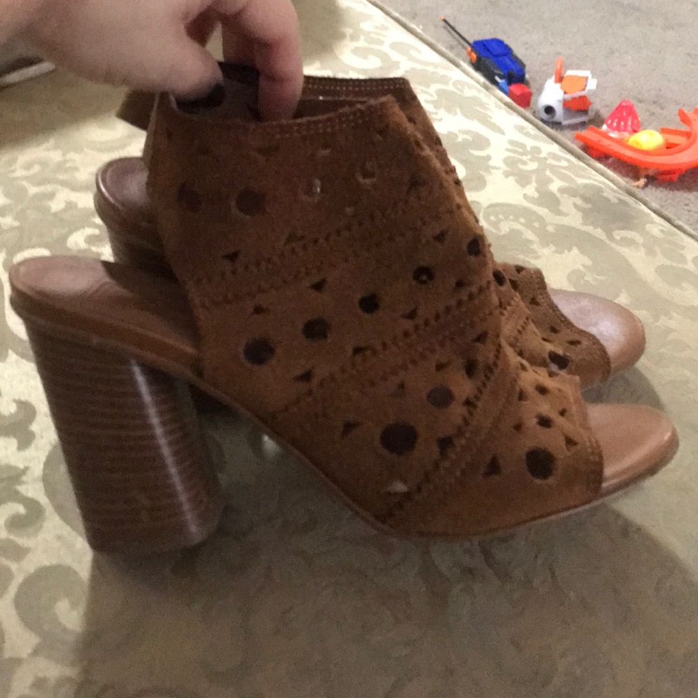 Topshop open toe booties